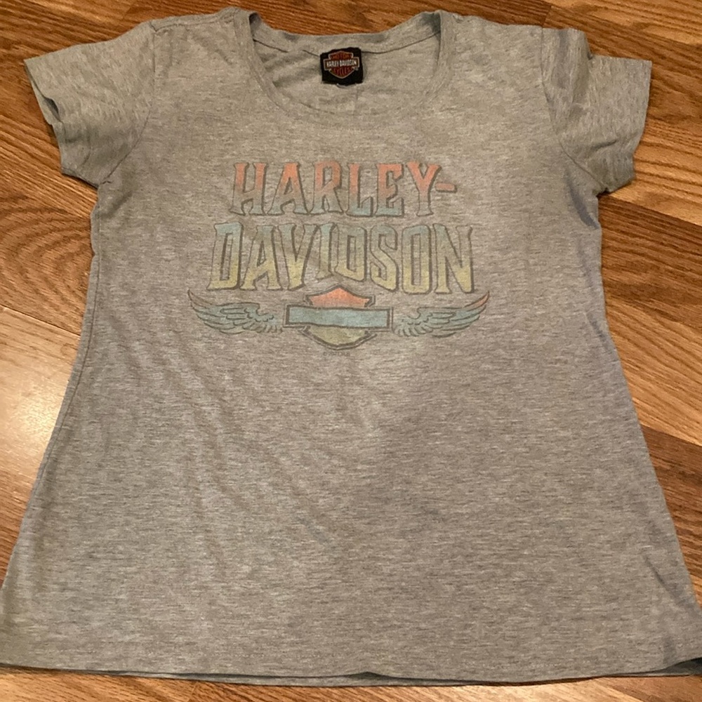 Harley-Davidson ladies T-shirt with pastel logo
